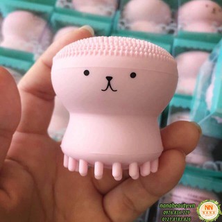 Miếng Massage Rửa Mặt Bạch Tuộc Silicon
