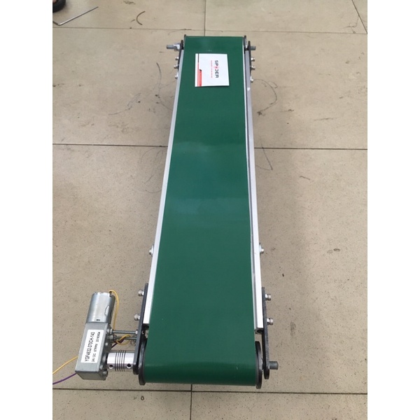 Mô hình băng tải làm đồ án, chiều dài 60cm - 80cm - 100cm, rộng 10cm (Động cơ DC 12-24v, đồ gá bằng sắt)