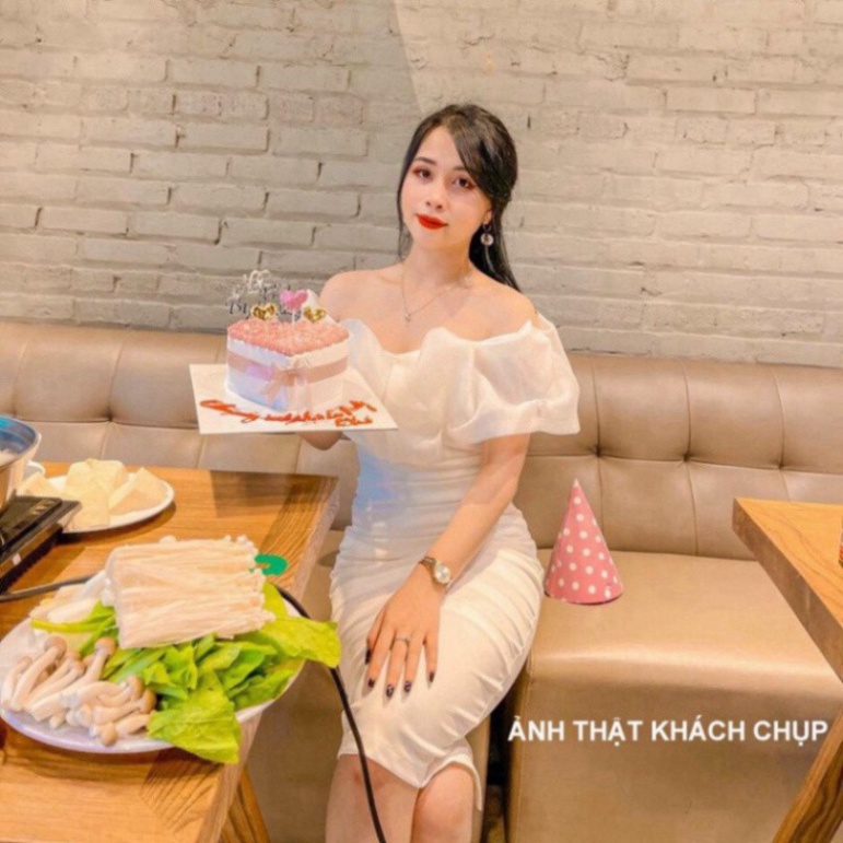 váy Trắng Body Trễ Vai DVC V1640, Chính Hãng 2021 | BigBuy360 - bigbuy360.vn