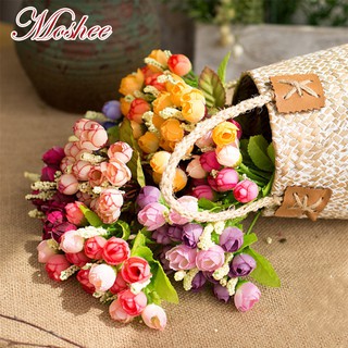 Bó Hoa Hồng Giả 1 Bó 15 Bông Cho Trang Trí