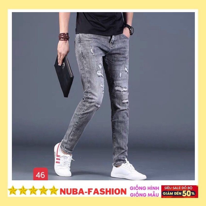 Quần jean nam đẹp giá rẻ giống hình giống mẫu,quần bò NUBA 46 | BigBuy360 - bigbuy360.vn