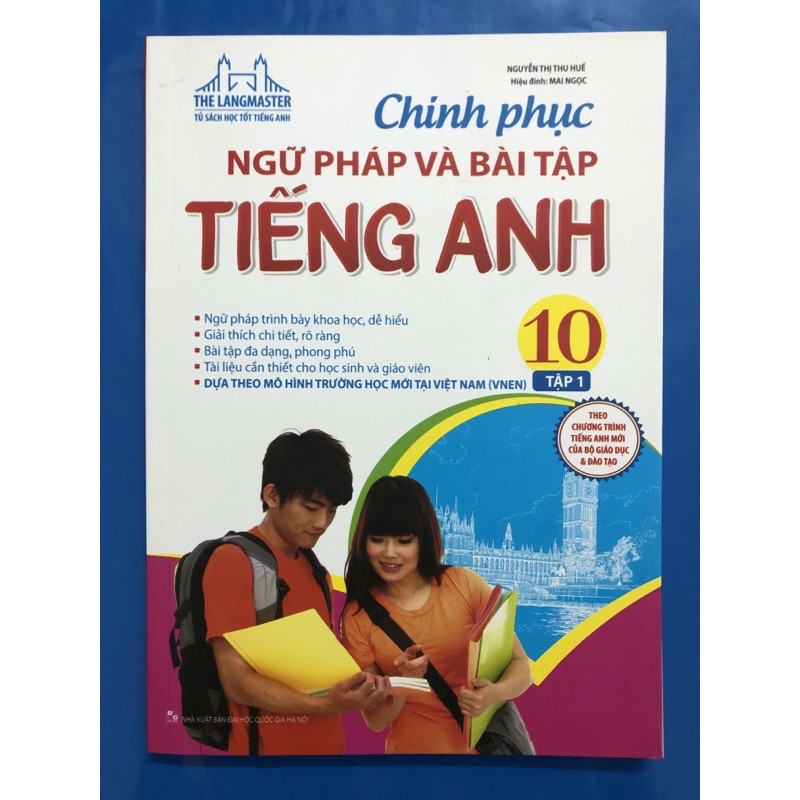 Sách - Chinh phục ngữ pháp và bài tập Tiếng Anh lớp 10 (Combo 2 tập)