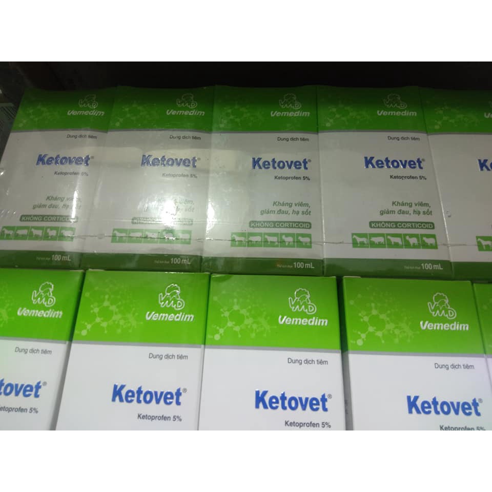 [ Hàng Chính Hãng]  DD TIÊM KETOVET CHAI 100ML VMD