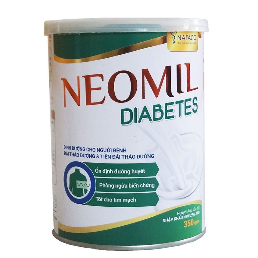 Sữa Neomil Diabetes 350G -850g - DINH DƯỠNG CHO NGƯỜI BỆNH ĐÁI THÁO ĐƯỜNG