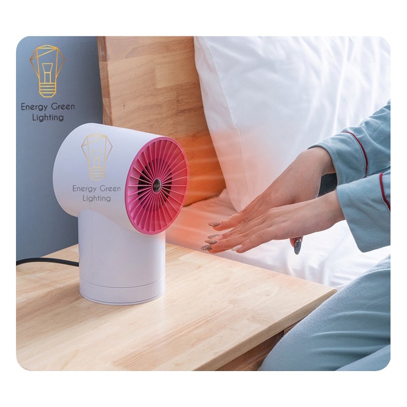 Máy sưởi mini Energy Green Lighting để bàn MS-8800, Tích hợp tản gió ,Vỏ ABS, tiết kiệm điện năng