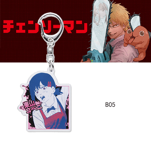 Móc khóa hình nhân vật anime Makima Power Denji Hayakawa Aki 6cm