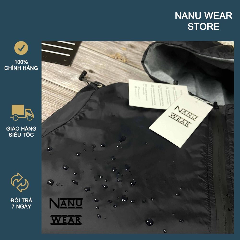 Áo khoác 2 mặt NANU WEAR chất liệu gió - nỉ, chống nước