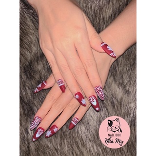 [Nail Box] móng úp sẵn thiết kế noel