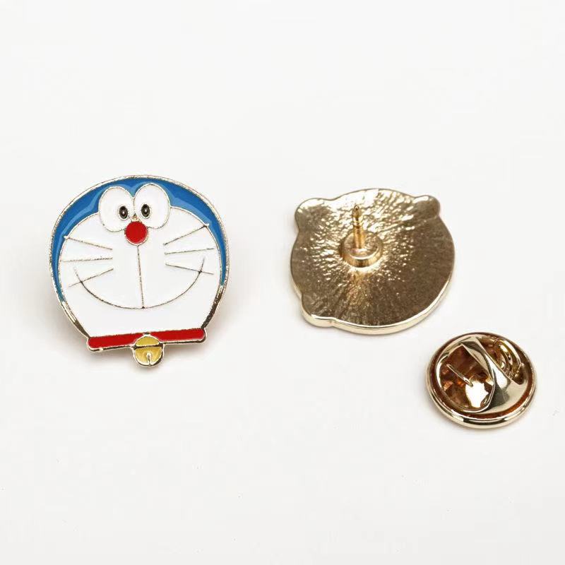 Ghim Cài Áo Kim Loại Hình Doraemon
