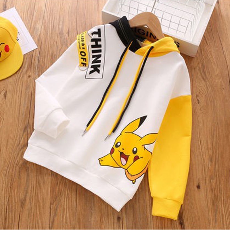 Áo Hoodie In Hình Pokemon / Pikachu Phong Cách Mới 2022 Cho Bé