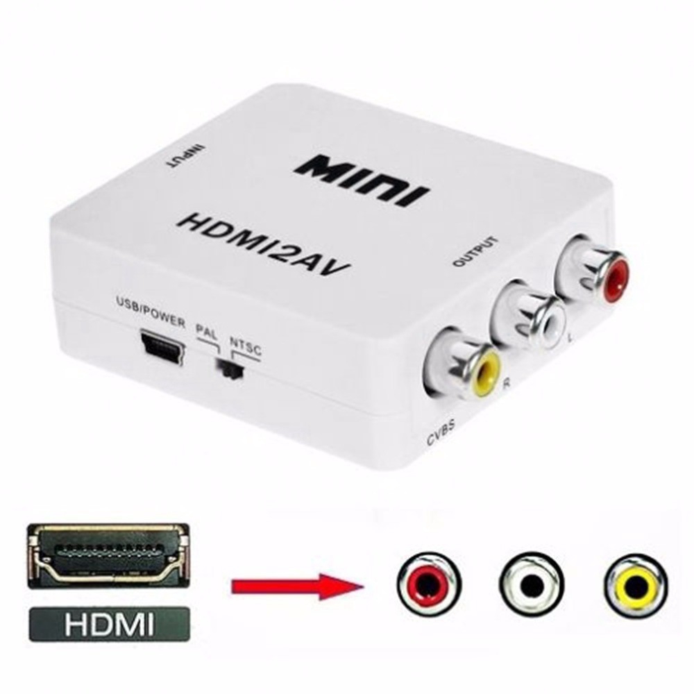 Thiết bị chuyển đổi HDMI sang RCA AV/CVSB kết nối cổng USB tiện dụng
