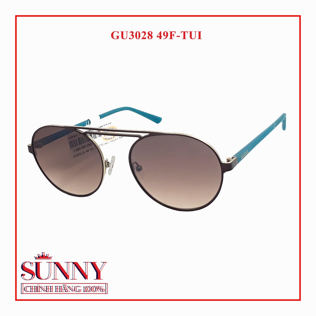 Kính mát thời trang Guess chính hãng - GU3028 nhiều màu, thiết kế dễ đeo bảo vệ mắt