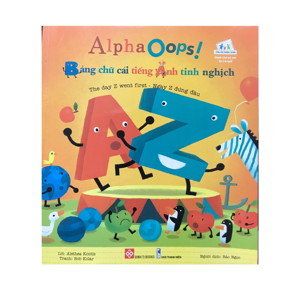Sách - Alpha Oops Bảng chữ cái tiếng Anh tinh nghịch