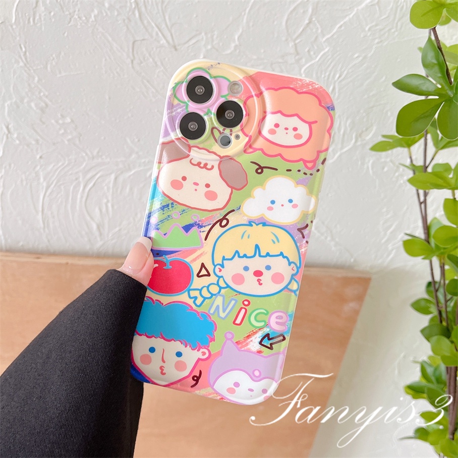 Ốp Điện Thoại Mềm Chống Rơi Họa Tiết Graffiti Cho iPhone 14 13 12 11 Pro Max X XR Xs Max 8 7 6 6s Plus SE 2020