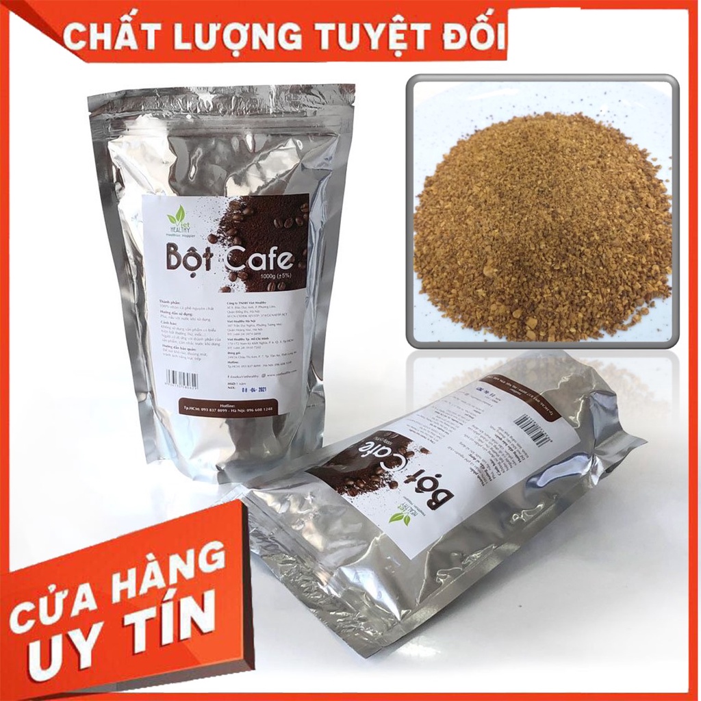 Cà phê thải độc đại tràng viet healthy 1kg, cafe hữu cơ enema coffee thụt tháo đại tràng, cafe gerson thanh lọc gan