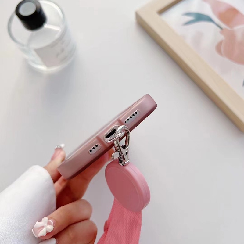 Dây Đeo Điện Thoại Di Động Có Kẹp Màu Sắc Có Thể Tháo Rời Chiều Dài 64cm