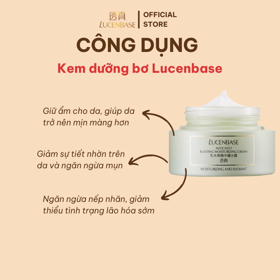Kem bơ Lucenbase chính hãng 50g