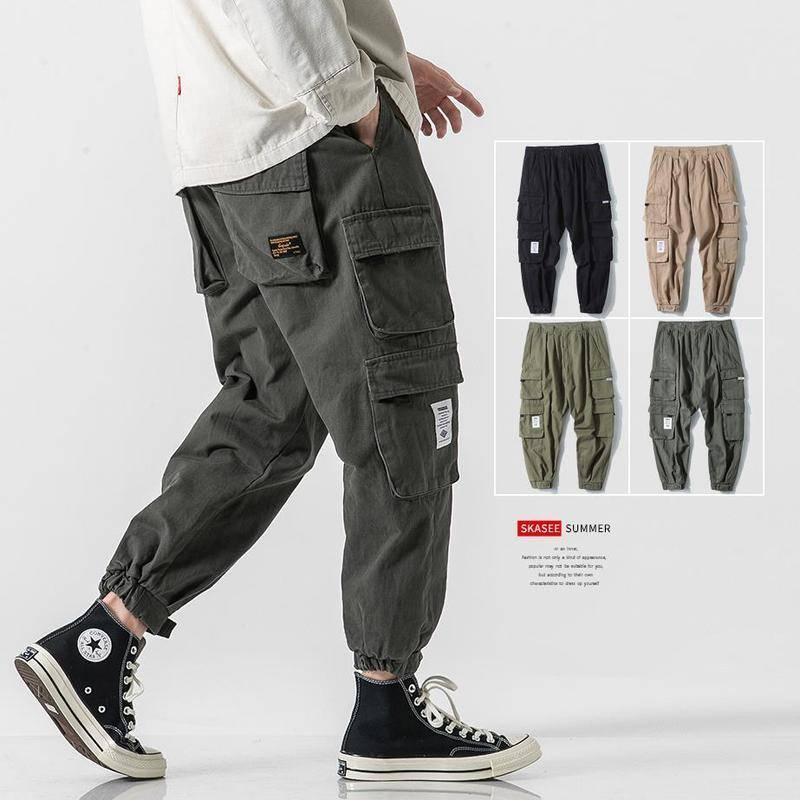 Quần dài đến mắt cá chân thời trang thu đông phong cách Hàn Quốc cho nam，Quần jogger dáng dài phong