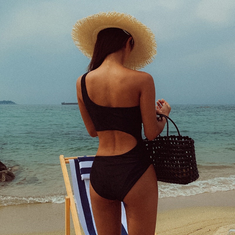 Bộ quần áo bơi nữ 1 mảnh bikini dành cho bạn gái đi biển mùa hè 2021 mã L55