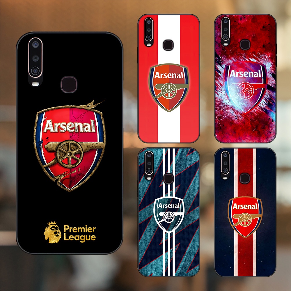 Ốp lưng Vivo Y12, Y15, Y17, U10 viền đen in hình Arsenal FC