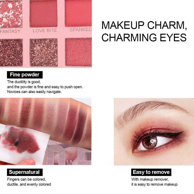 [Hàng mới về] 18 Colors Bảng Phấn Mắt Nhũ Moji Nude For Party Hàng Nội Địa Trung | BigBuy360 - bigbuy360.vn