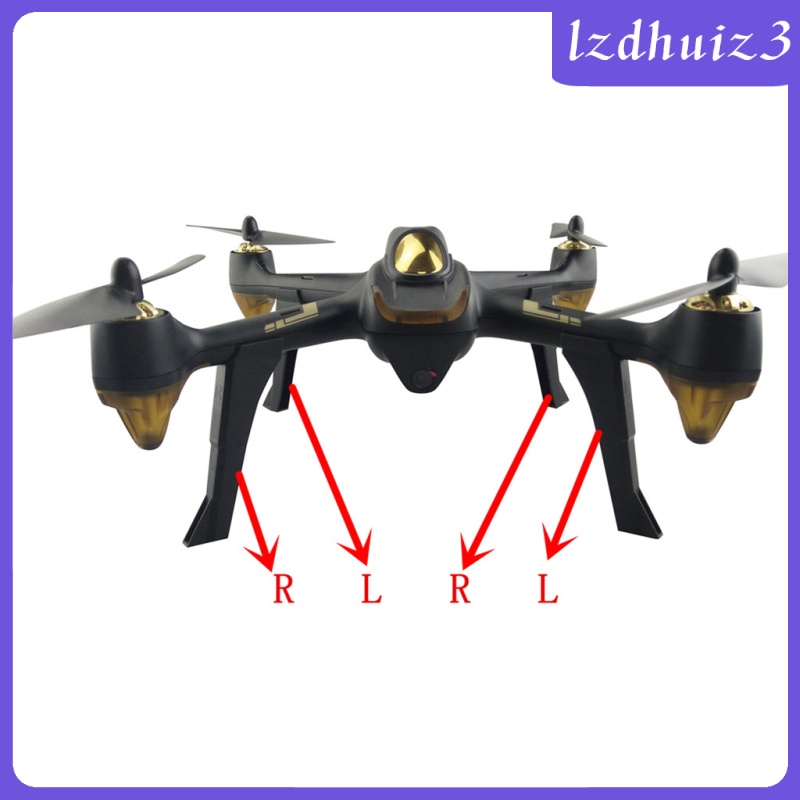 Gemgem Loey 4pcs RC Extended Landing Gear Legs for Hubsan X4 H501S H501C Drone Quadcopter, 4 Colors