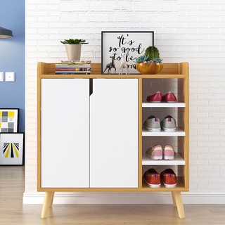 Tủ để giày dép , 2 cánh + 4 ngăn ,4 chân cao cấp 82x30x87cm