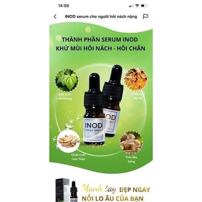 Serum hôi nách, hôi chân INOD Huyền Phi