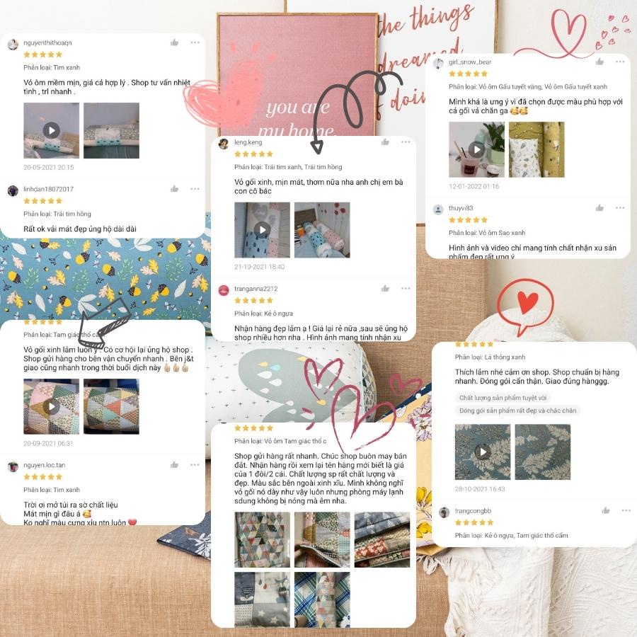 Vỏ gối ôm kéo khóa Cotton Hàn DREAMHOME áo gối ôm dài đẹp bo tròn 2 đầu size 30x95 vừa ruột gối ôm 70x100
