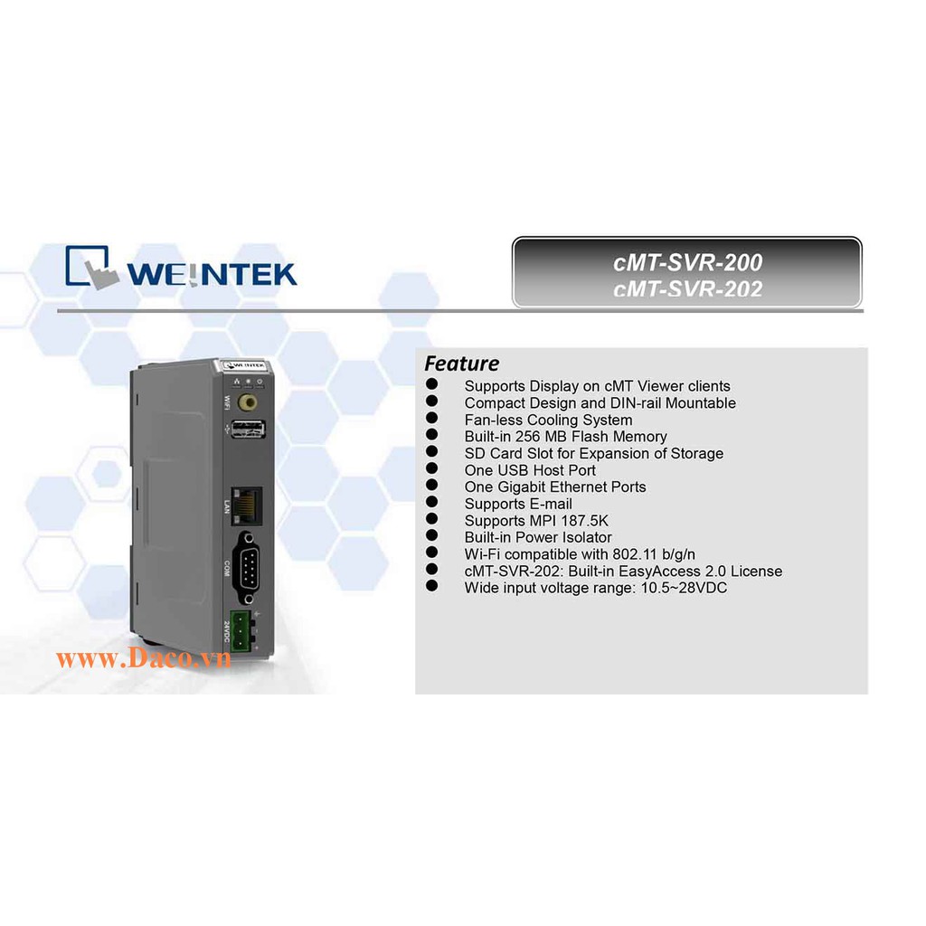 cMT-SVR-200 Bộ giao tiếp hiển thị Server Weintek cMT