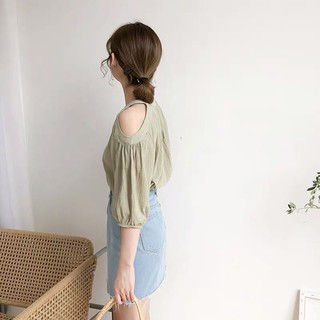 Sơ mi nữ hở vai