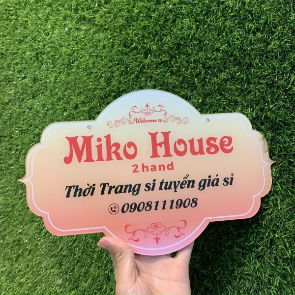 Bảng hiệu treo shop_ bảng hiệu mica xinh giá rẻ_ free thiết kế theo mẫu có sẵn