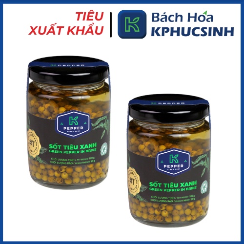 Sốt tiêu xanh ngâm dấm K Pepper 180g KPHUCSINH - Hàng Chính Hãng