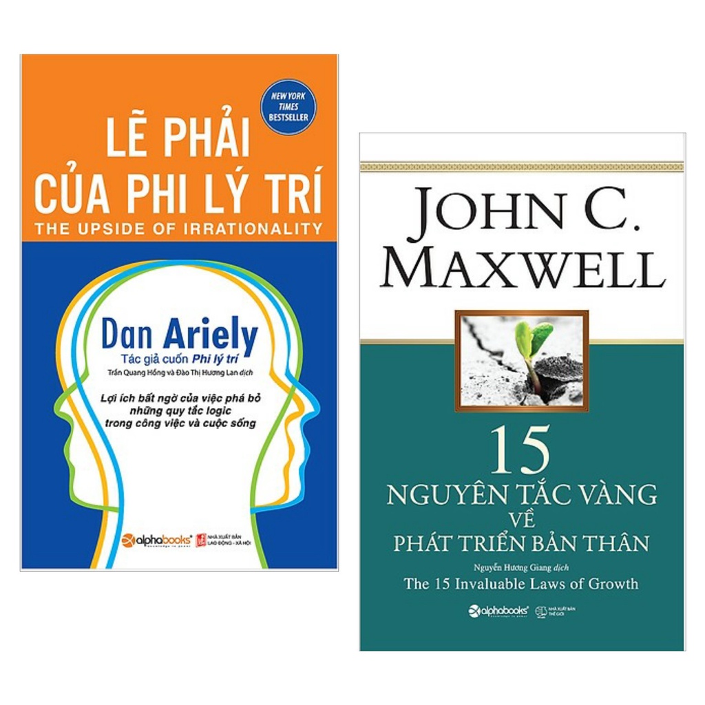 Sách Combo 2 cuốn Lẽ Phải Của Phi Lý Trí + 15 Nguyên Tắc Vàng Về Phát Triển Bản Thân al