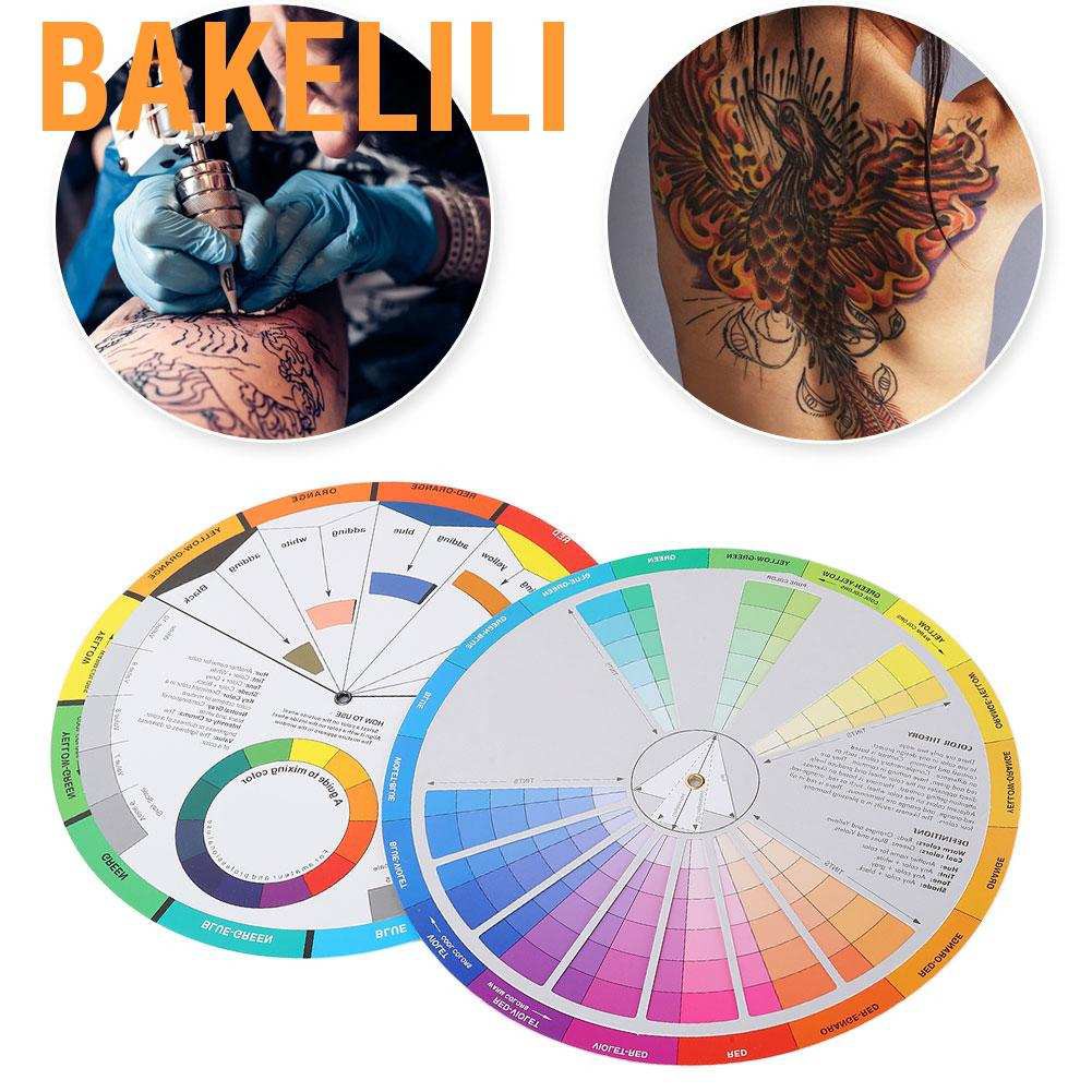 2 Bánh xe pha màu sắc Bakelili tiện dụng cho thợ xăm