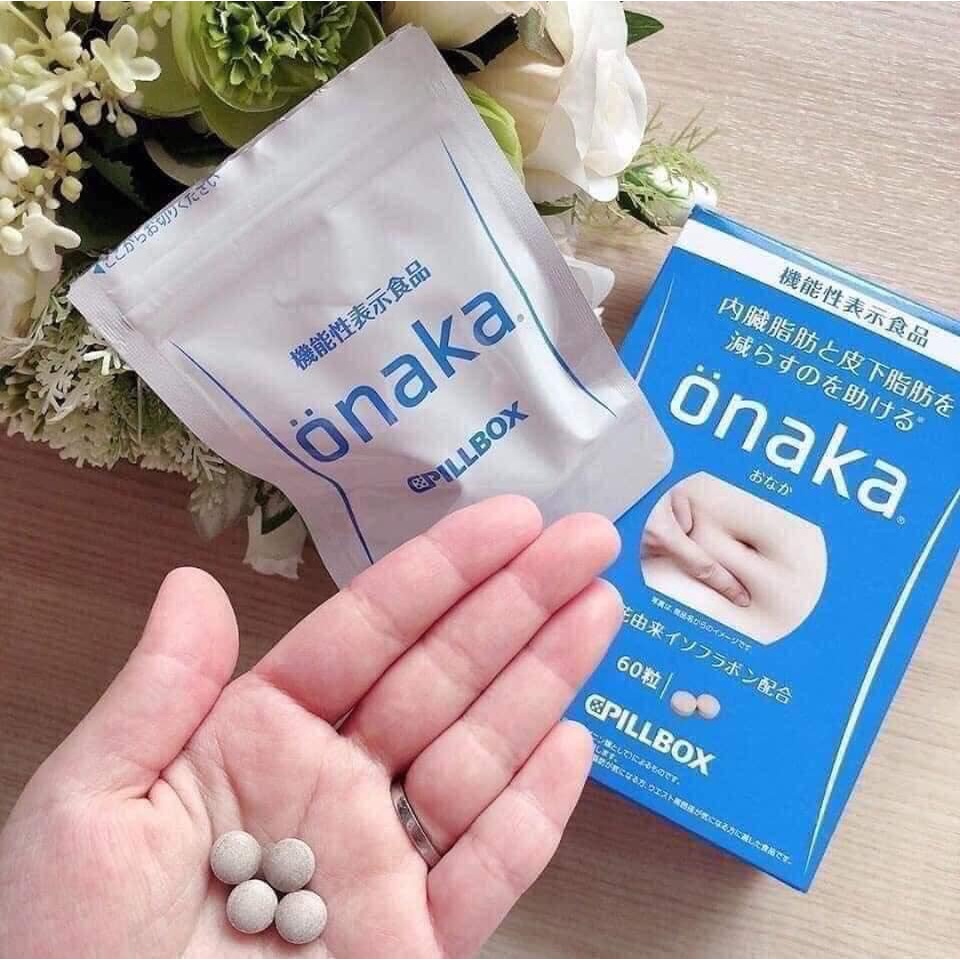 Viên uống hỗ trợ giảm mỡ bụng Nhật Onaka Pillbox - 60 viên