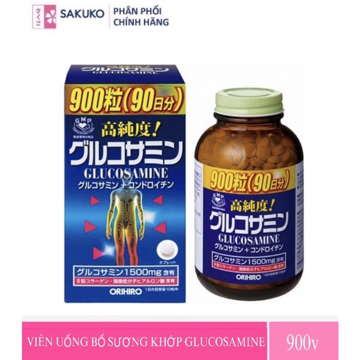 Viên Uống Bổ Sương Khớp Glucosamine 900 Viên-[Hàng Nhật Nội Địa]