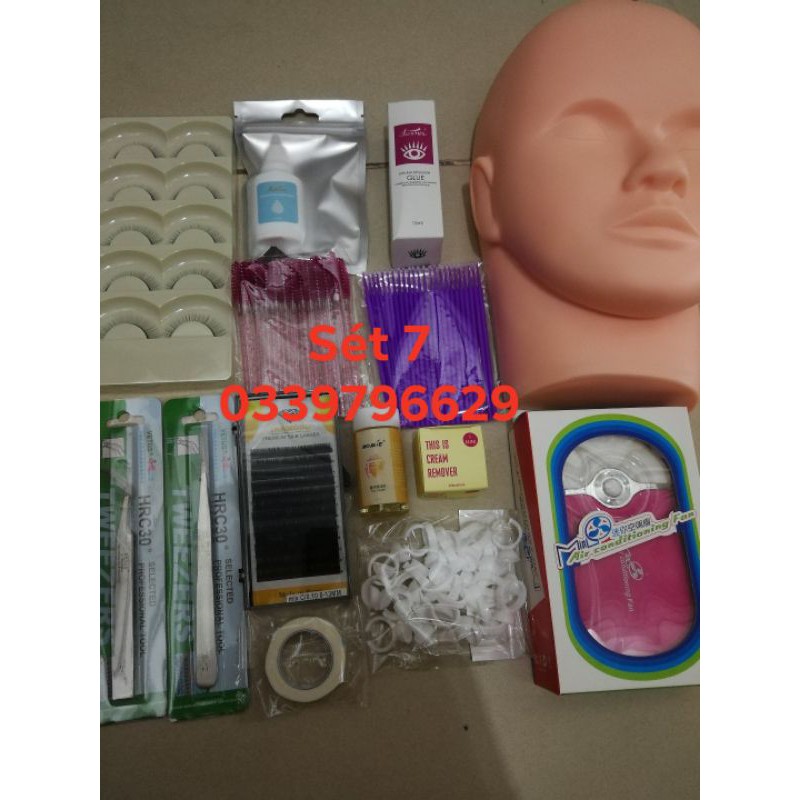 Sét đủ đồ học và làm nối mi chuyên nghiệp