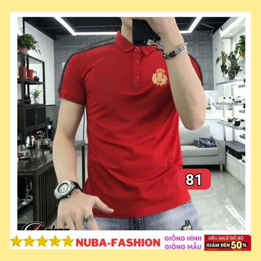 Áo thun nam nữ cổ bẻ cao cấp, ao phông chất vải polo, thấm hút mồ hôi 81 TAKA