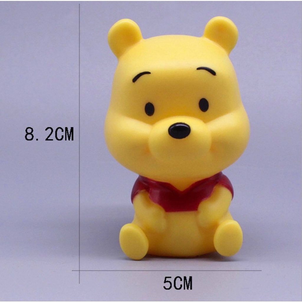 Phụ kiện trang trí bánh - Set mô hình gấu Pooh và những người bạn