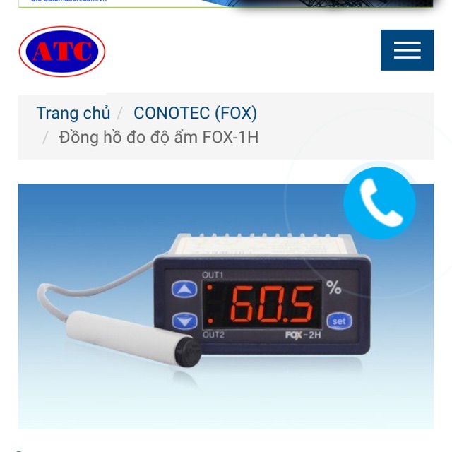 Đồng hồ đo độ ẩm FOX-1H