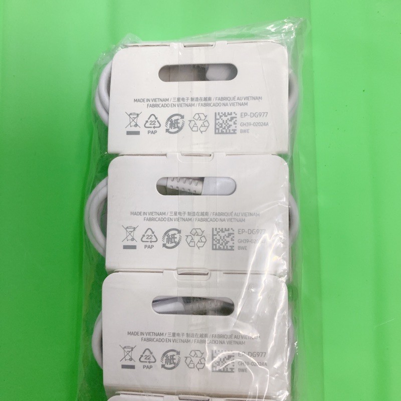 Dây sạc zin note 10, note 10 plus 2 đầu Tupe c