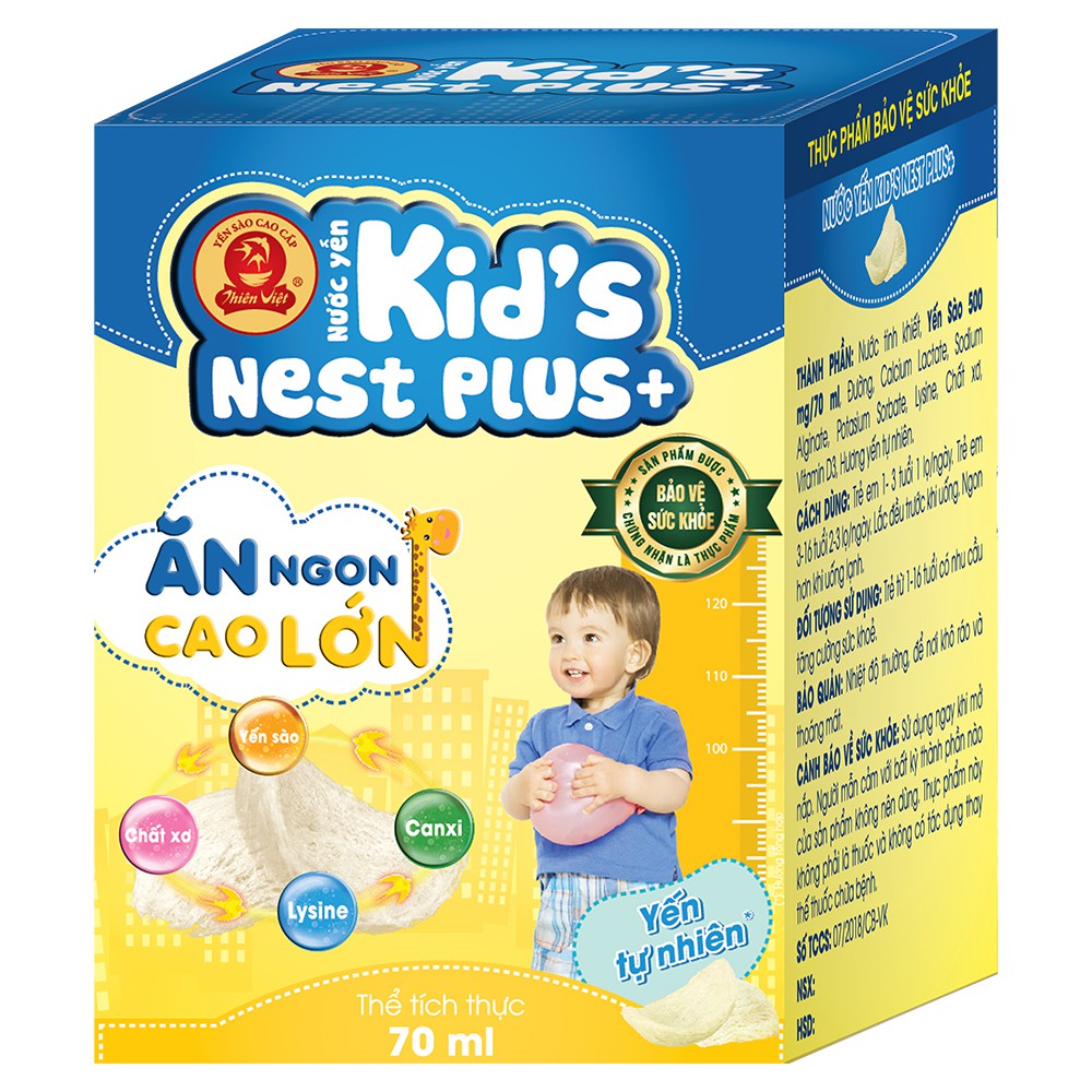 Nước Yến Sào Kid’s Nest Plus+ Cho Bé từ 1 Tuổi