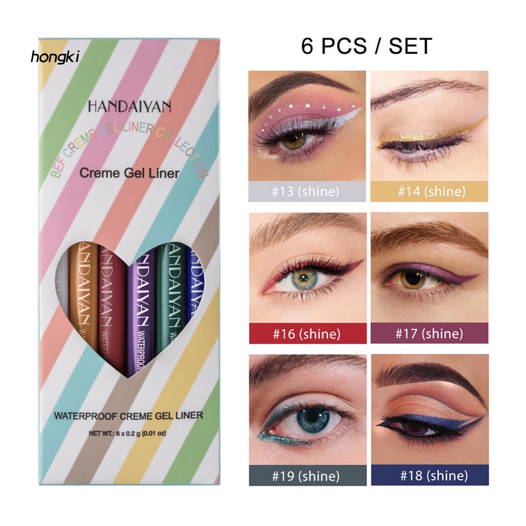Gel kẻ mắt 6 màu nhanh khô thời trang
 | BigBuy360 - bigbuy360.vn