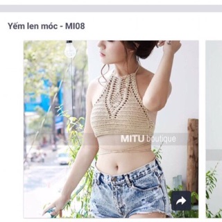 Yếm len móc