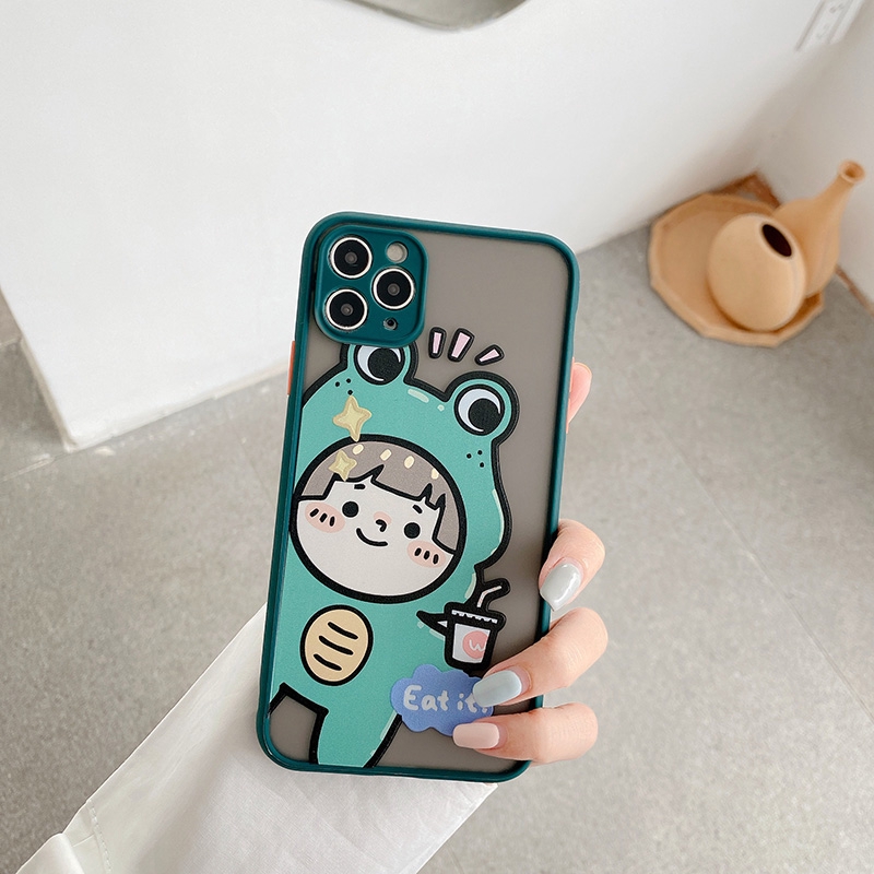 Ốp iphone - Ốp lưng viền nhám Chuột và ếch 6s/6plus/6splus/7/8/7plus/8plus/x/xs/xsmax/11/11 - Sale Sốc  U6-1