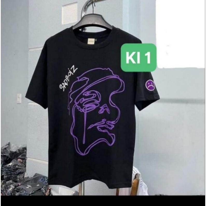Áo phông nam nữ tay lỡ sadboiz... mặt người