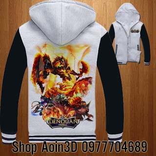 Áo Liên Quân Zill Dung Nham - Áo khoác nỉ [Shop uy tín]