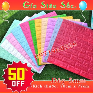 [BÌNH DƯƠNG] XỐP DÁN TƯỜNG 3D GIẢ GẠCH CAO CẤP - 9 MÀU
