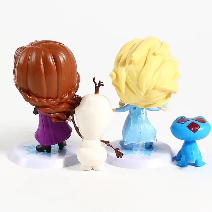 Bộ 4 Mô Hình Nhân Vật Elsa Anna Olaf Phiên Bản Giới Hạn Trong Phim Frozen 2 Chibi